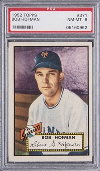 1952 Topps #371 Bob Hofman – PSA NM-MT 8